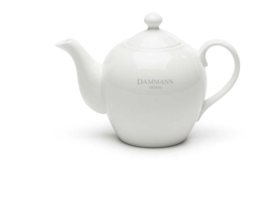 Dammann Fréres Čajník 0,5L, biely s logom Dammann  1466